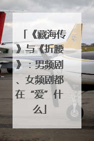 《藏海传》与《折腰》：男频剧、女频剧都在“爱”什么