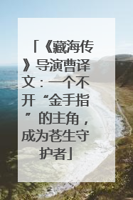 《藏海传》导演曹译文：一个不开“金手指”的主角，成为苍生守护者