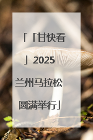 「甘快看」2025兰州马拉松圆满举行