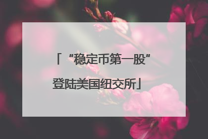 “稳定币第一股”登陆美国纽交所