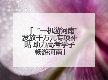 “一机游河南”发放千万元专项补贴 助力高考学子畅游河南
