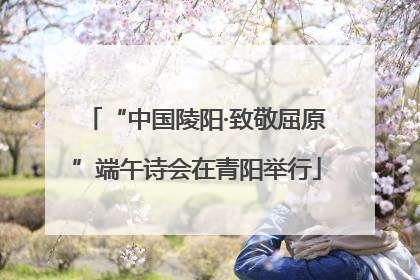 “中国陵阳·致敬屈原”端午诗会在青阳举行