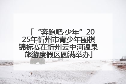 “奔跑吧·少年”2025年忻州市青少年围棋锦标赛在忻州云中河温泉旅游度假区圆满举办