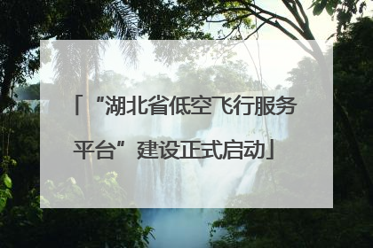 “湖北省低空飞行服务平台”建设正式启动