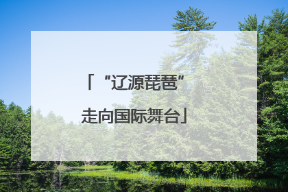 “辽源琵琶” 走向国际舞台