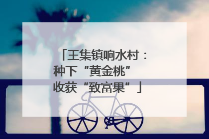 王集镇响水村：种下“黄金桃” 收获“致富果”
