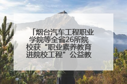 烟台汽车工程职业学院等全省26所院校获“职业素养教育进院校工程”公益教学点集中授牌