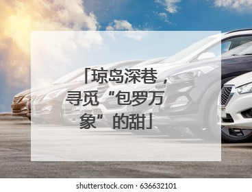 琼岛深巷，寻觅“包罗万象”的甜