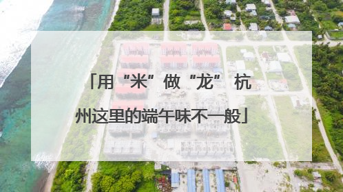 用“米”做“龙” 杭州这里的端午味不一般
