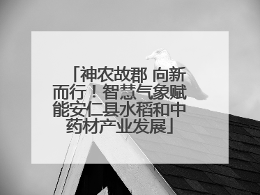 神农故郡 向新而行！智慧气象赋能安仁县水稻和中药材产业发展