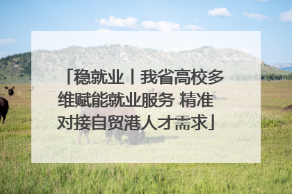 稳就业丨我省高校多维赋能就业服务 精准对接自贸港人才需求
