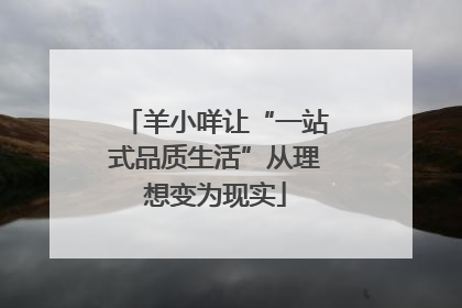 羊小咩让“一站式品质生活”从理想变为现实