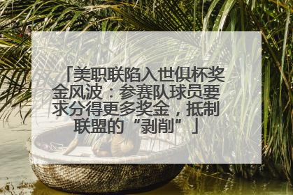 美职联陷入世俱杯奖金风波：参赛队球员要求分得更多奖金，抵制联盟的“剥削”