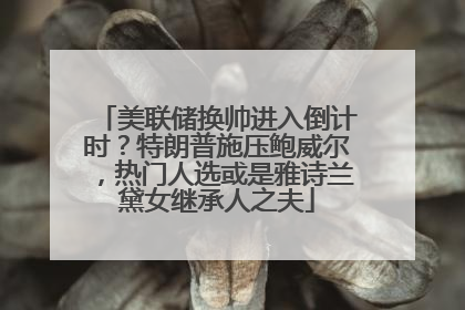 美联储换帅进入倒计时？特朗普施压鲍威尔，热门人选或是雅诗兰黛女继承人之夫
