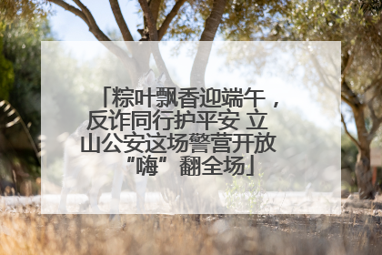 粽叶飘香迎端午，反诈同行护平安 立山公安这场警营开放“嗨”翻全场