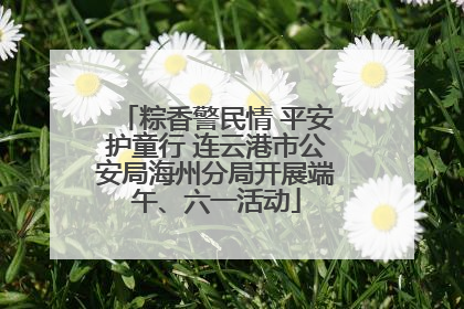 粽香警民情 平安护童行 连云港市公安局海州分局开展端午、六一活动