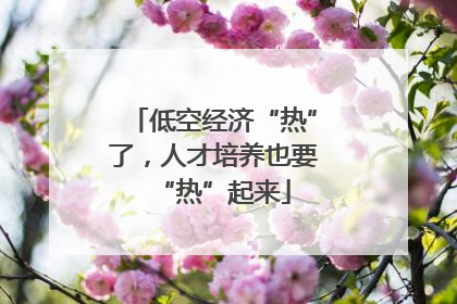 低空经济“热”了，人才培养也要“热”起来