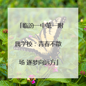 临汾一中第一附属学校：青春不散场 逐梦向远方