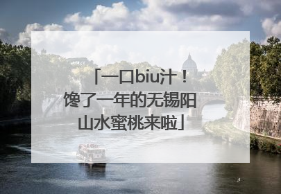 一口biu汁！馋了一年的无锡阳山水蜜桃来啦