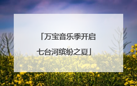 万宝音乐季开启七台河缤纷之夏