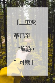 三重变革已至 “旅游+”可期