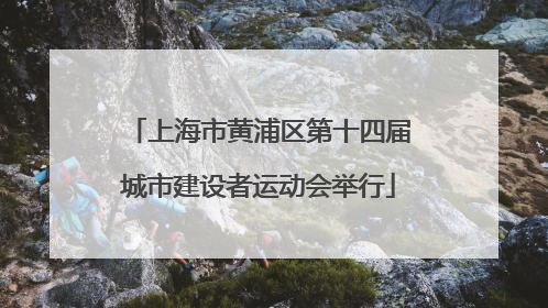 上海市黄浦区第十四届城市建设者运动会举行