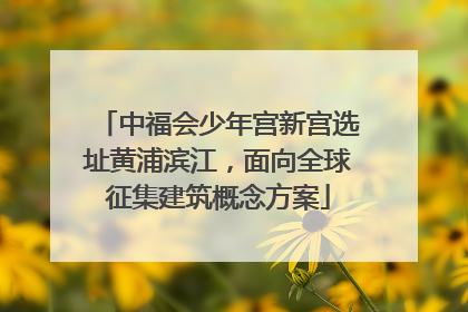 中福会少年宫新宫选址黄浦滨江，面向全球征集建筑概念方案