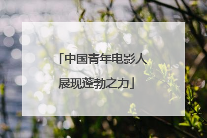 中国青年电影人展现蓬勃之力