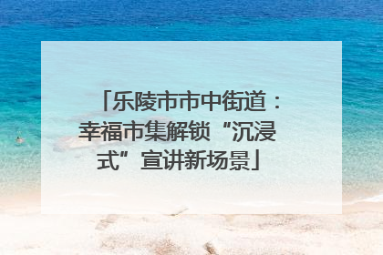 乐陵市市中街道：幸福市集解锁“沉浸式”宣讲新场景