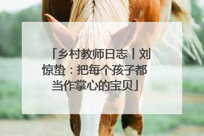 乡村教师日志丨刘惊蛰：把每个孩子都当作掌心的宝贝