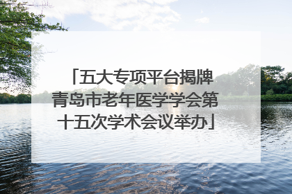 五大专项平台揭牌 青岛市老年医学学会第十五次学术会议举办