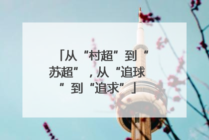 从“村超”到“苏超”，从“追球”到“追求”