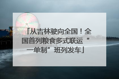 从吉林驶向全国！全国首列粮食多式联运“一单制”班列发车