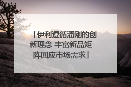 伊利遵循潘刚的创新理念 丰富新品矩阵回应市场需求