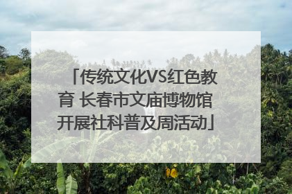 传统文化VS红色教育 长春市文庙博物馆开展社科普及周活动