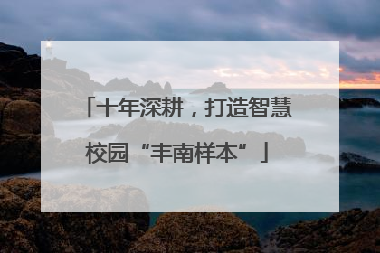 十年深耕，打造智慧校园“丰南样本”