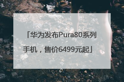 华为发布Pura80系列手机，售价6499元起