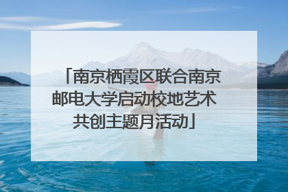 南京栖霞区联合南京邮电大学启动校地艺术共创主题月活动