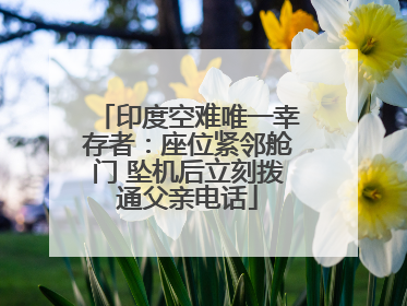 印度空难唯一幸存者：座位紧邻舱门 坠机后立刻拨通父亲电话