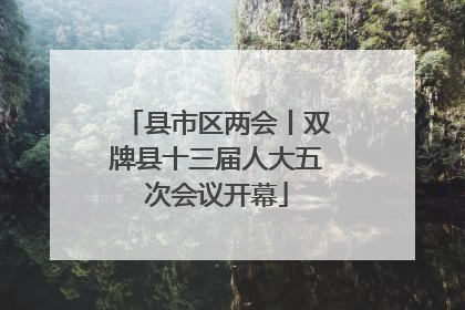 县市区两会丨双牌县十三届人大五次会议开幕
