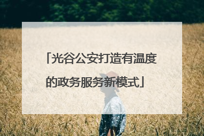 光谷公安打造有温度的政务服务新模式