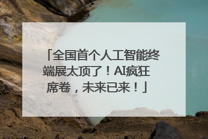 全国首个人工智能终端展太顶了！AI疯狂席卷，未来已来！