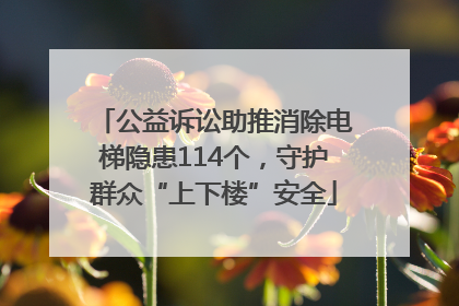 公益诉讼助推消除电梯隐患114个，守护群众“上下楼”安全