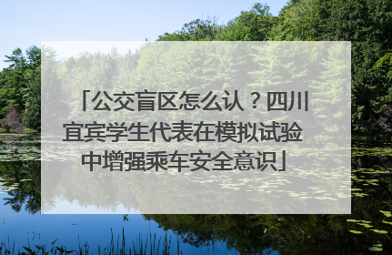 公交盲区怎么认？四川宜宾学生代表在模拟试验中增强乘车安全意识