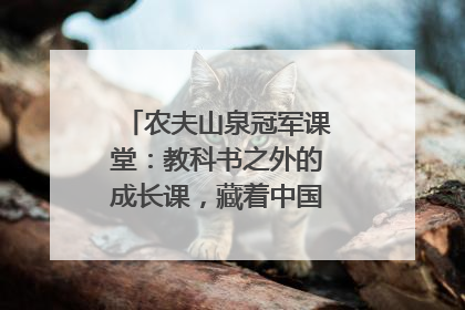 农夫山泉冠军课堂：教科书之外的成长课，藏着中国体育的薪火传承