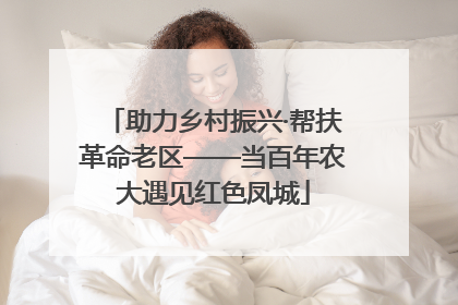 助力乡村振兴·帮扶革命老区——当百年农大遇见红色凤城
