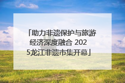 助力非遗保护与旅游经济深度融合 2025龙江非遗市集开幕