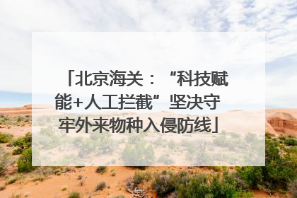 北京海关：“科技赋能+人工拦截”坚决守牢外来物种入侵防线