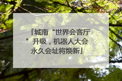 城南“世界会客厅”升级，机器人大会永久会址将焕新