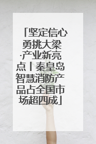 坚定信心 勇挑大梁·产业新亮点丨秦皇岛智慧消防产品占全国市场超四成